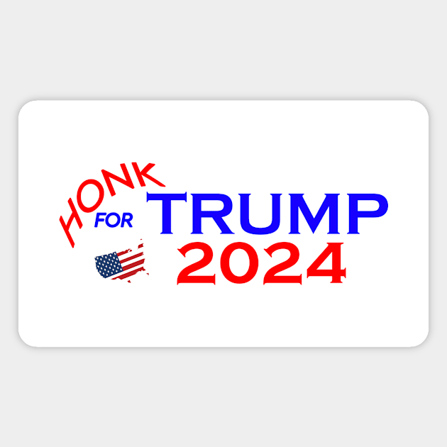 Honk for Trump Magnet by DesigningJudy